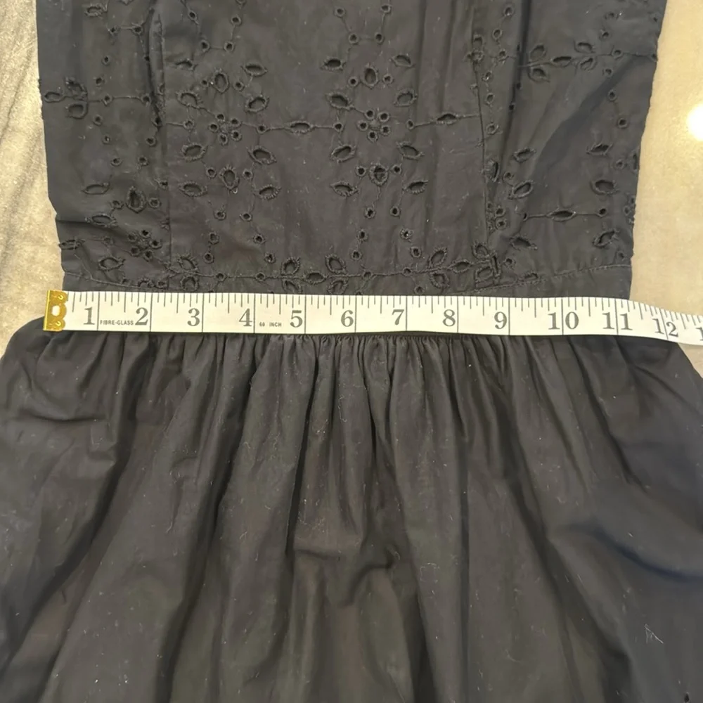 Abercrombie & fitch XS fit and flare halter mini dress cotton eyelet - Picture 10 of 16